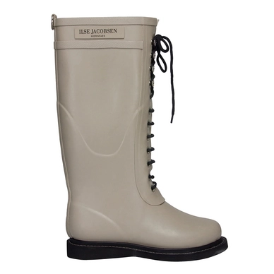 llse Jacobsen Long Length Rubber Lace Up Wellington Boots Army RUB1 410